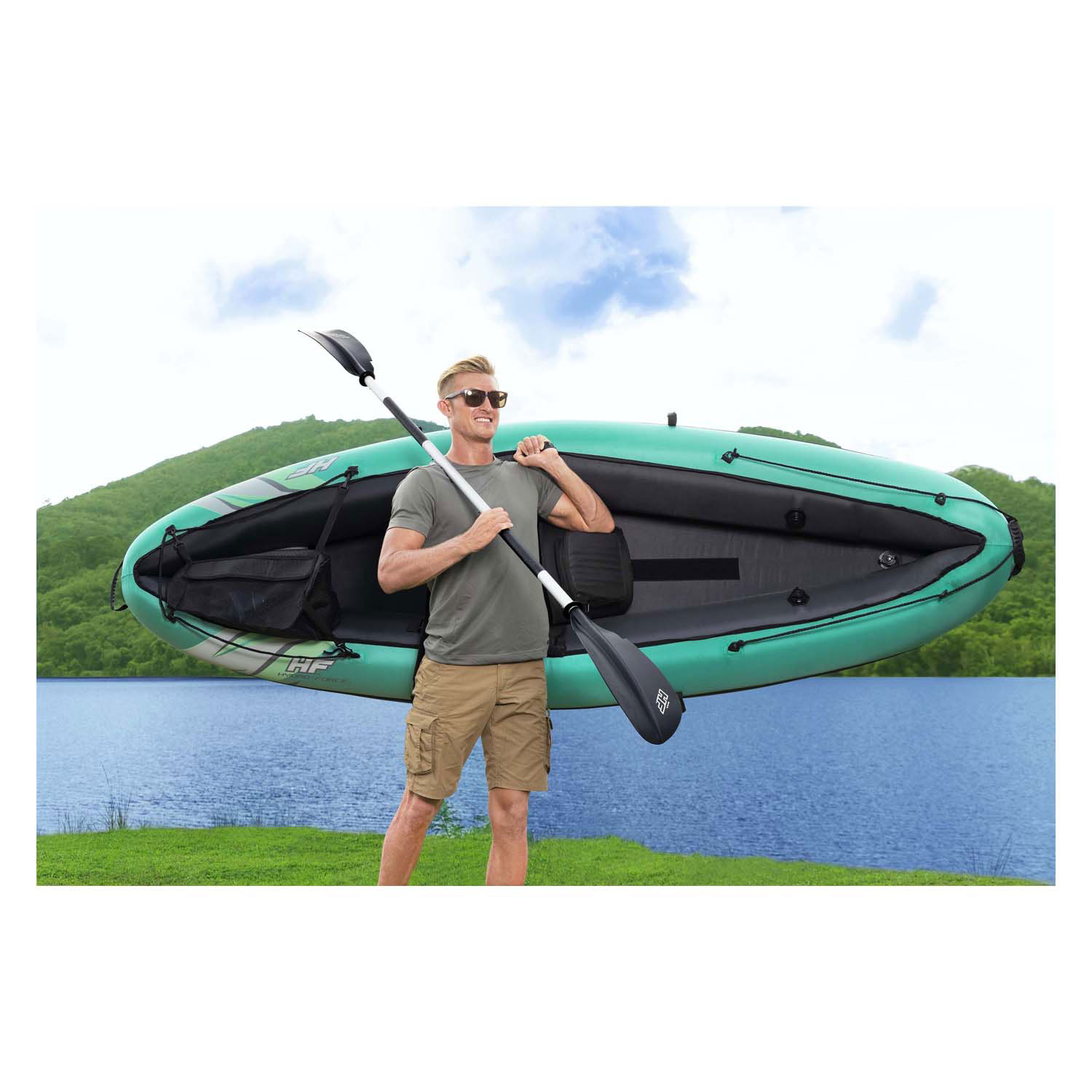 Ensemble de kayak gonflable Hydro Force Ventura Elite X1