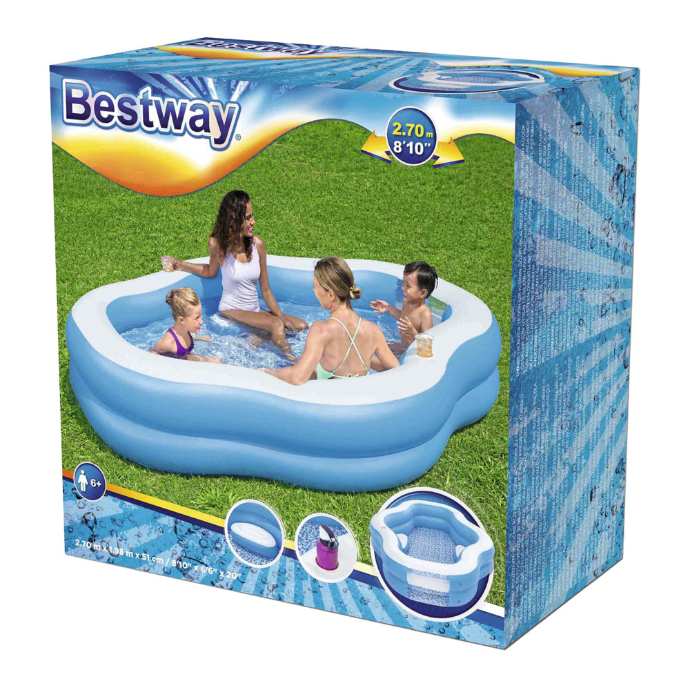 Bestway Familiebad Plusvorm Splashview, 270cm