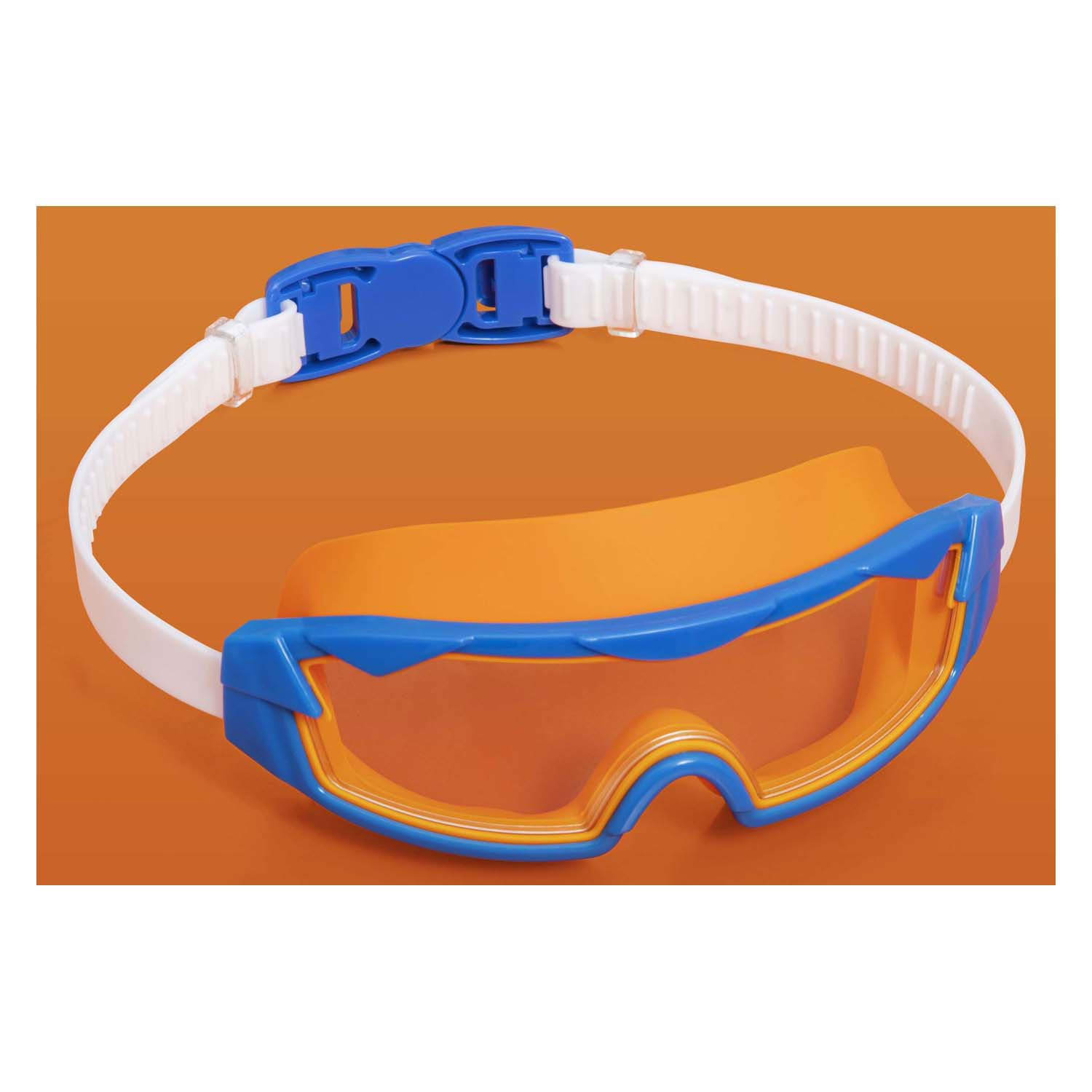 Masque de plongée Bestway Tidal Surge Bleu Orange, 7 ans