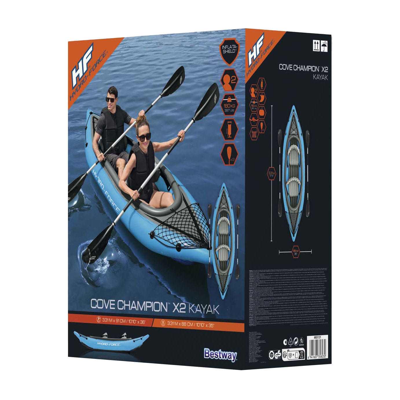 Ensemble de kayak Hydro Force Cove Champion X2