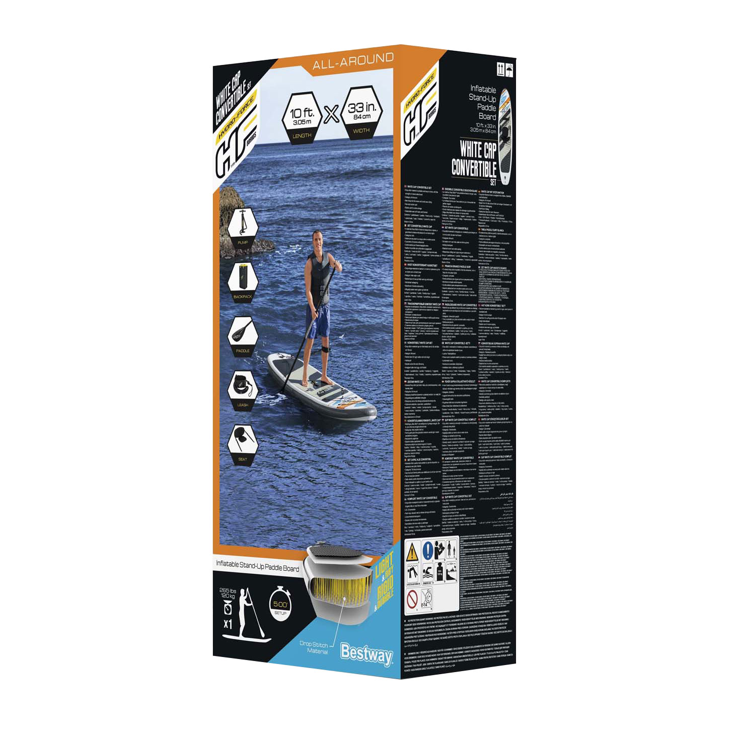 Hydro Force Sup Board White Cap Verwisselbare Set