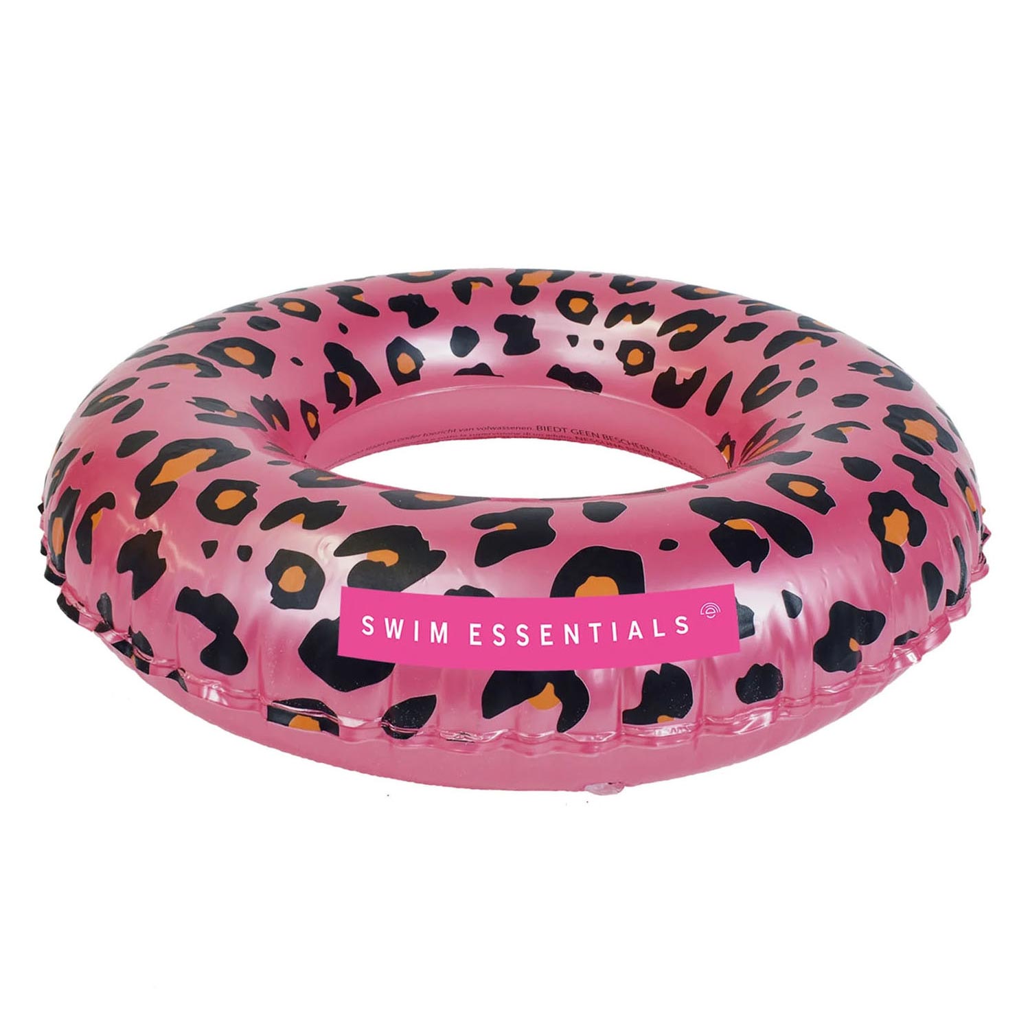 Bouée de bain Swim Essentials imprimé panthère en or rose