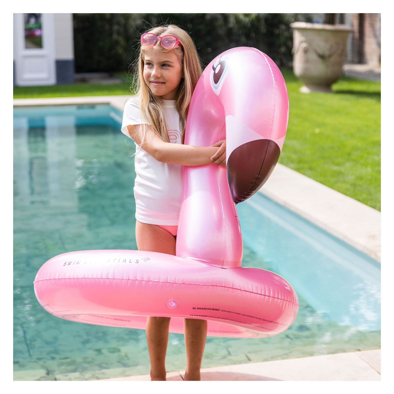 Swim Essentials Zwemring Flamingo, 95cm