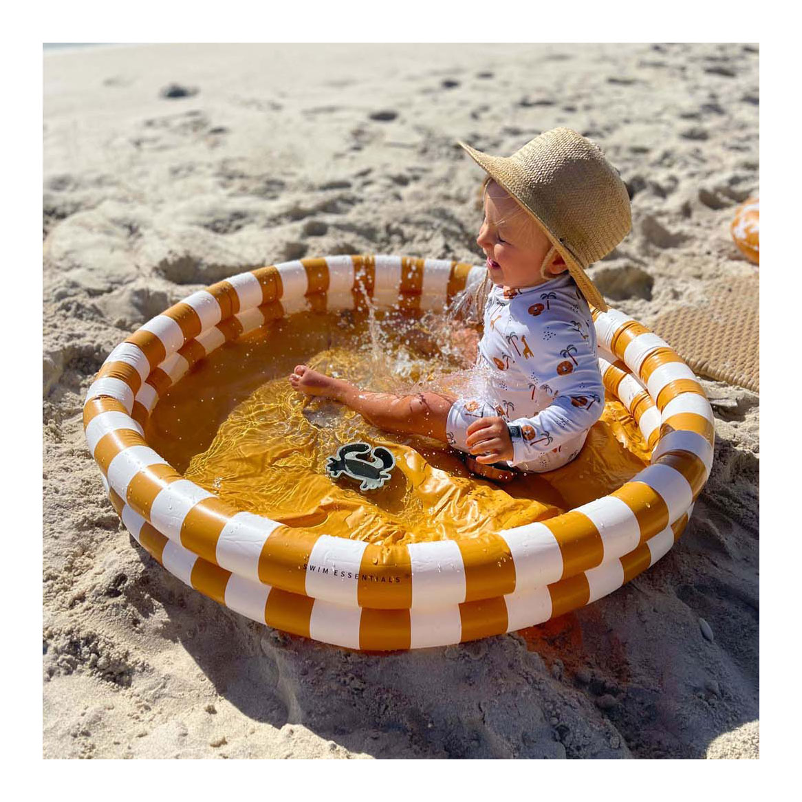 Swim Essentials - Flow Geel Wit Kinderzwembad, 100cm