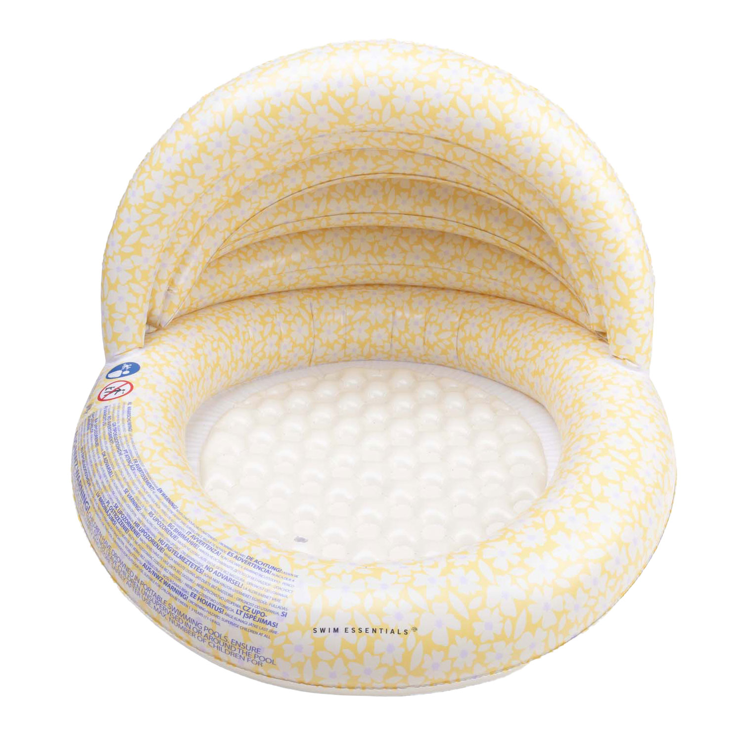 Swim Essentials – Florish Yellow Canopy Kinderpool, 100 cm