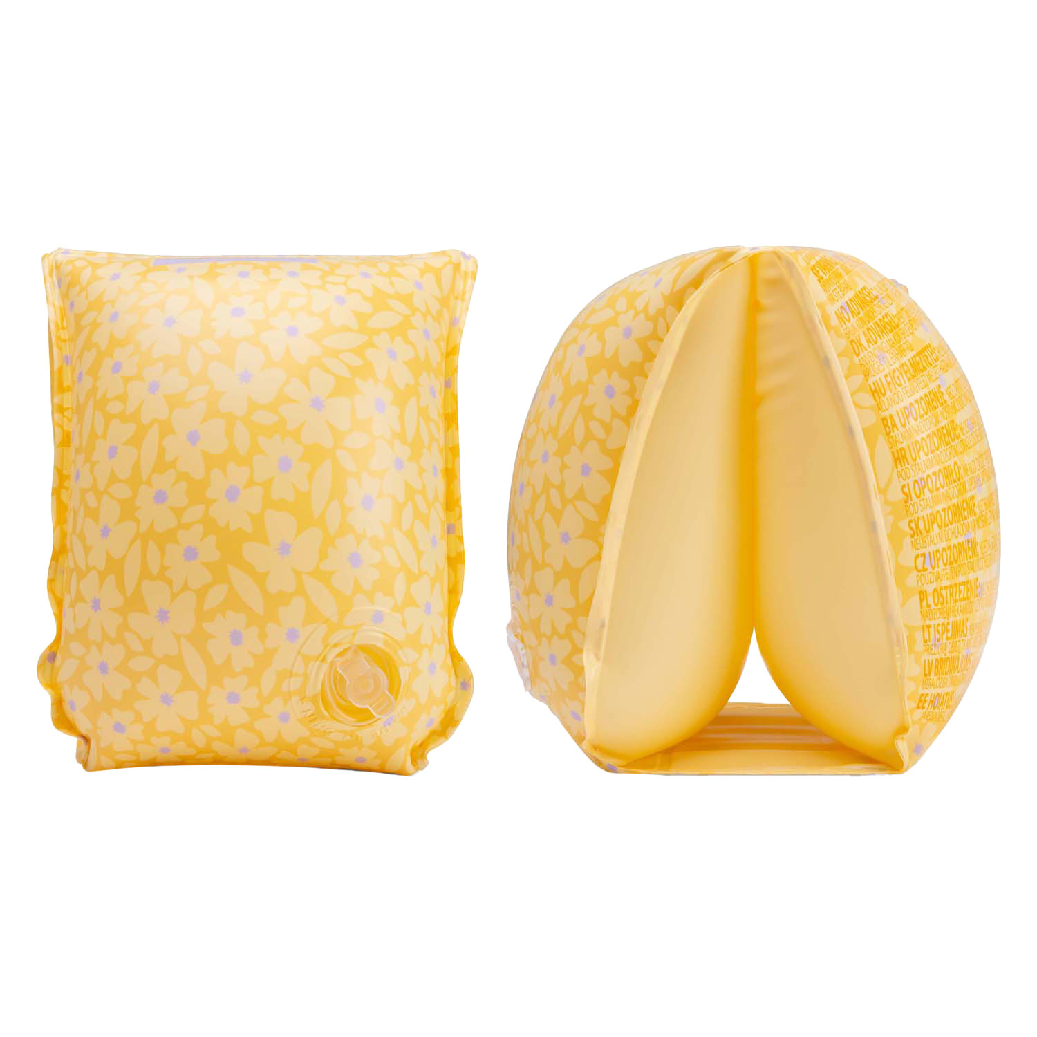 Swim Essentials - Florish Yellow Zwembandjes, 0-2 Jaar