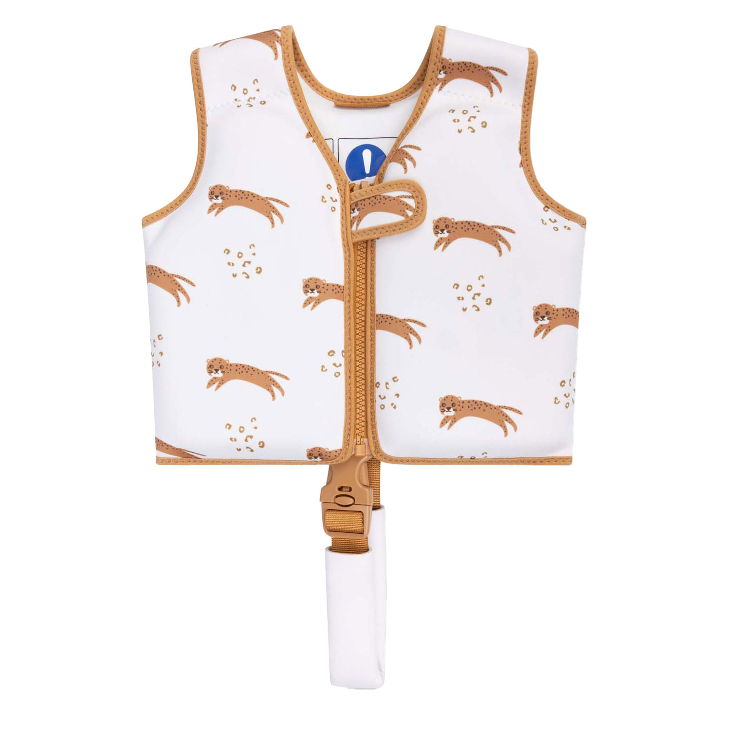 Swim Essentials – Schwimmweste mit Leopardenmuster, 1–2 Jahre