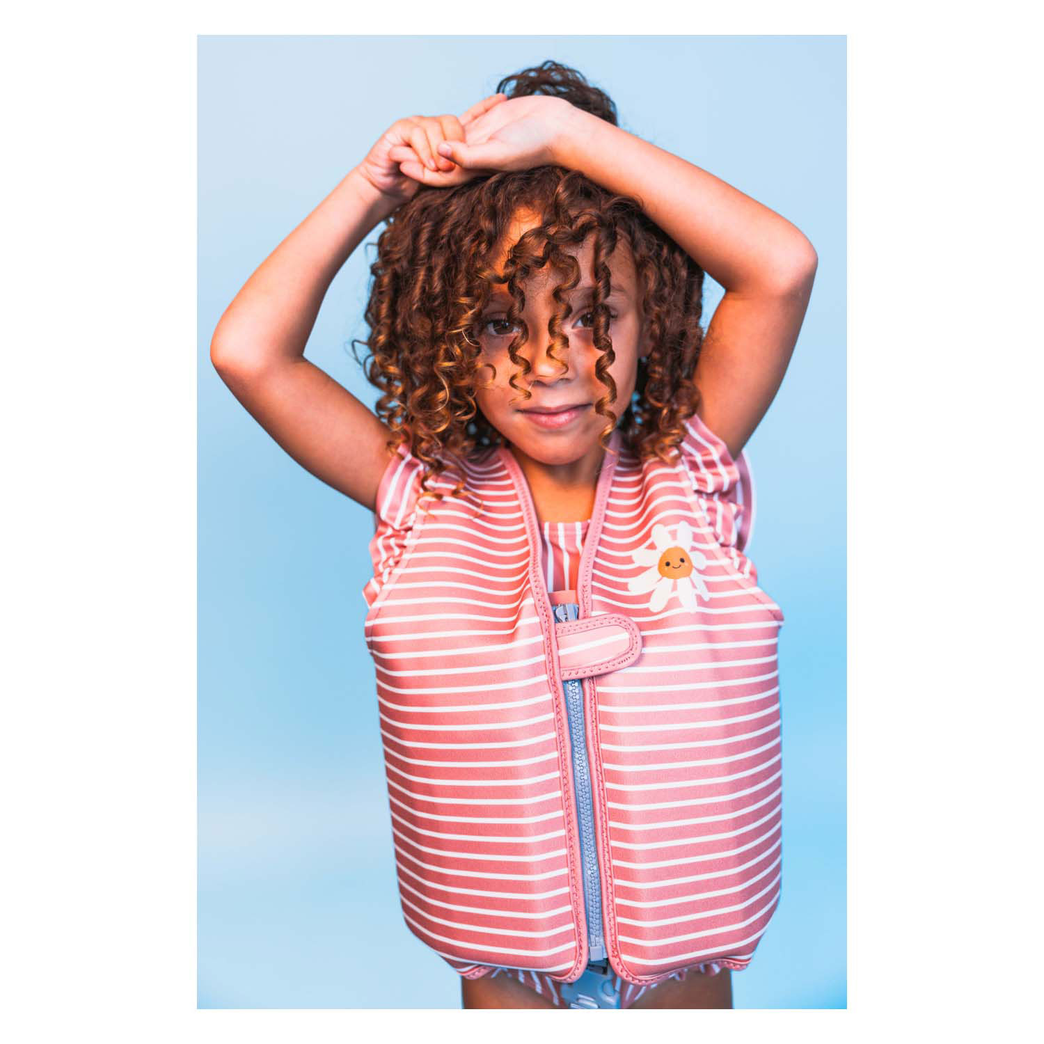 Swim Essentials - Gilet de bain à fleurs de marguerite, 2-3 ans