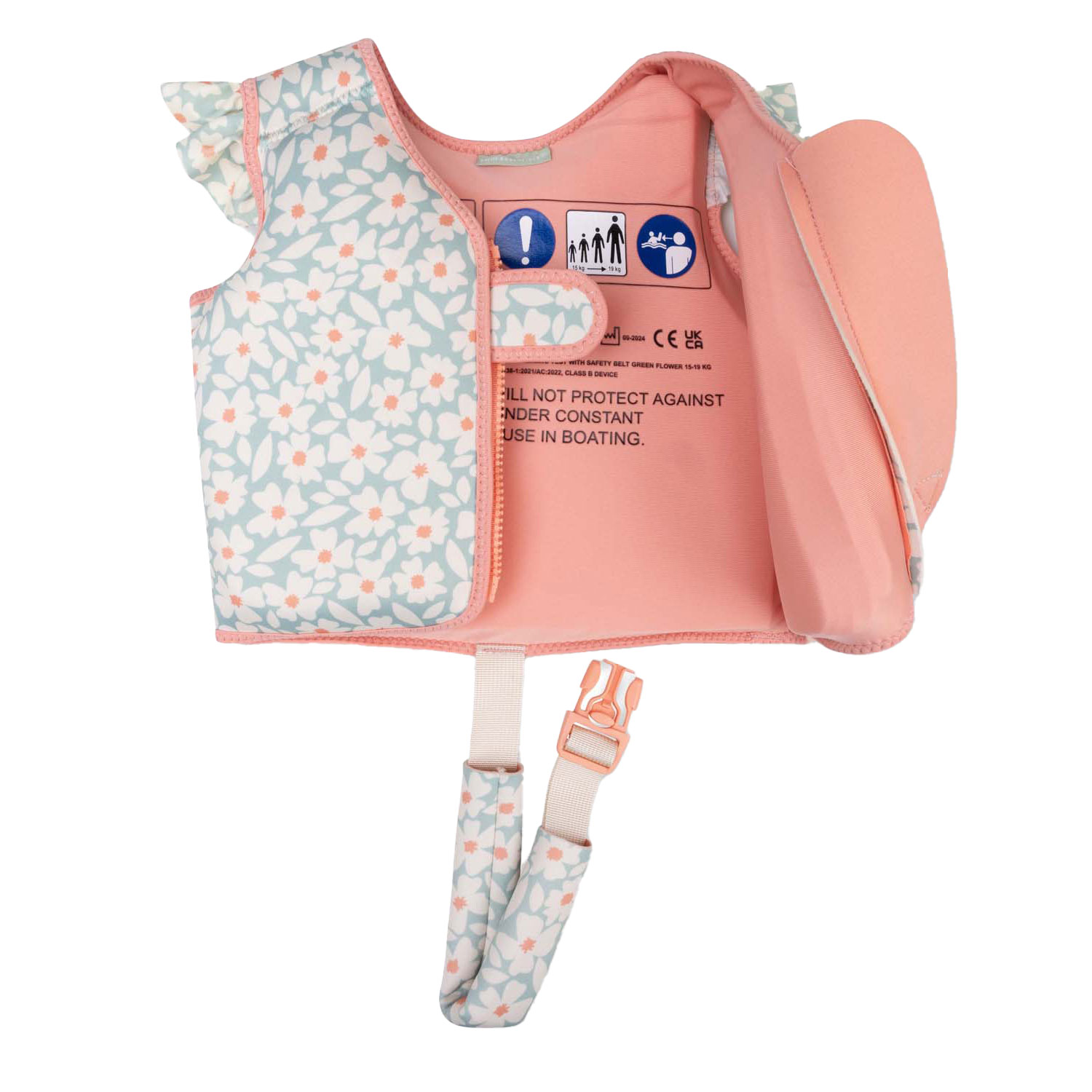 Swim Essentials – Schwimmweste „Florish Green“, 2–3 Jahre