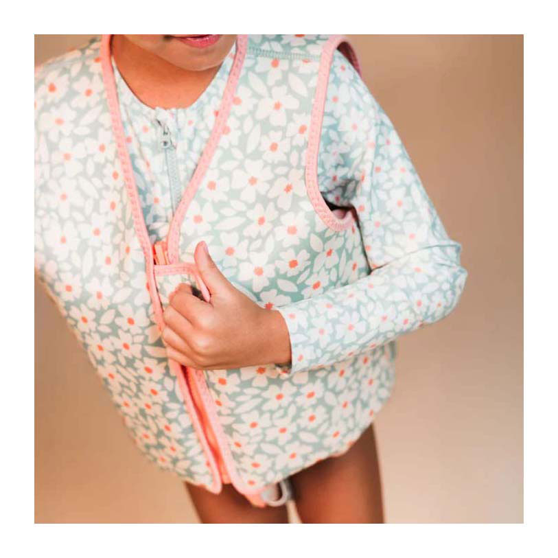 Swim Essentials - Florish Green Zwemvest, 2-3 Jaar