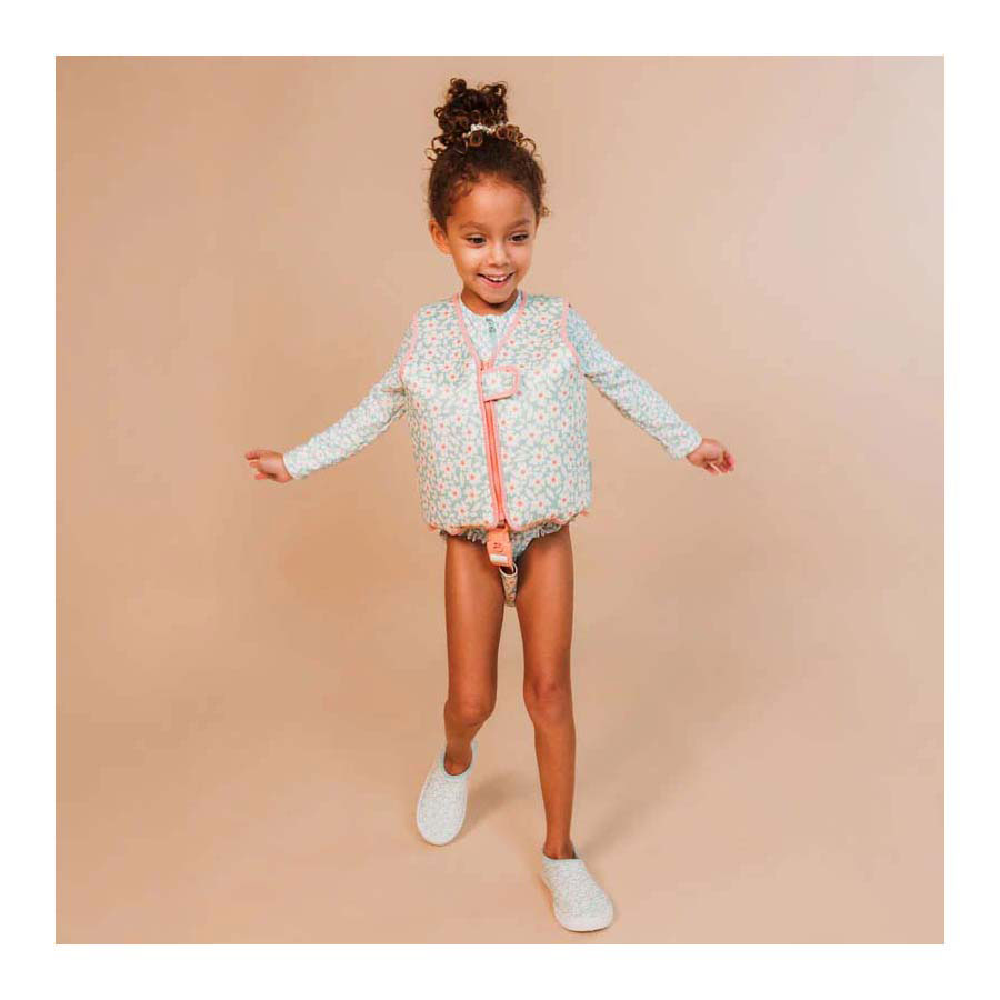 Swim Essentials - Florish Green Zwemvest, 2-3 Jaar
