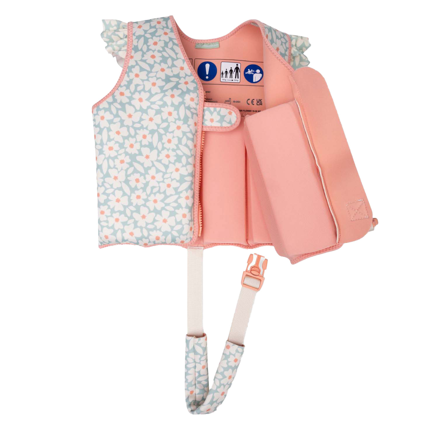 Swim Essentials - Florish Green Zwemvest, 3-6 Jaar