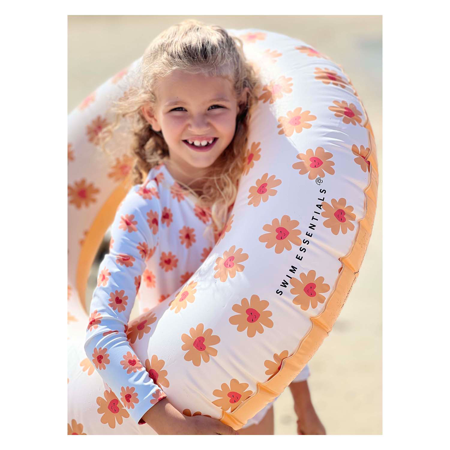 Swim Essentials - Bouée de natation Floral Love, 90 cm