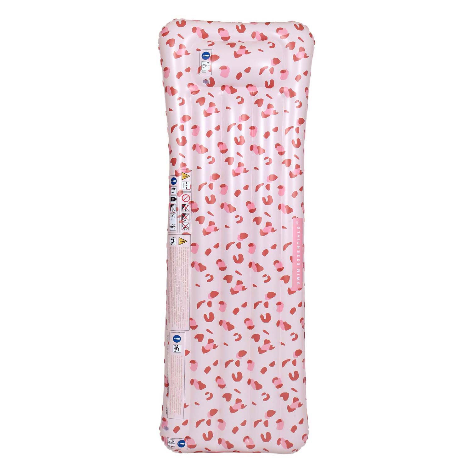 Swim Essentials - Oudroze Leopard Luchtbed, 177x67cm