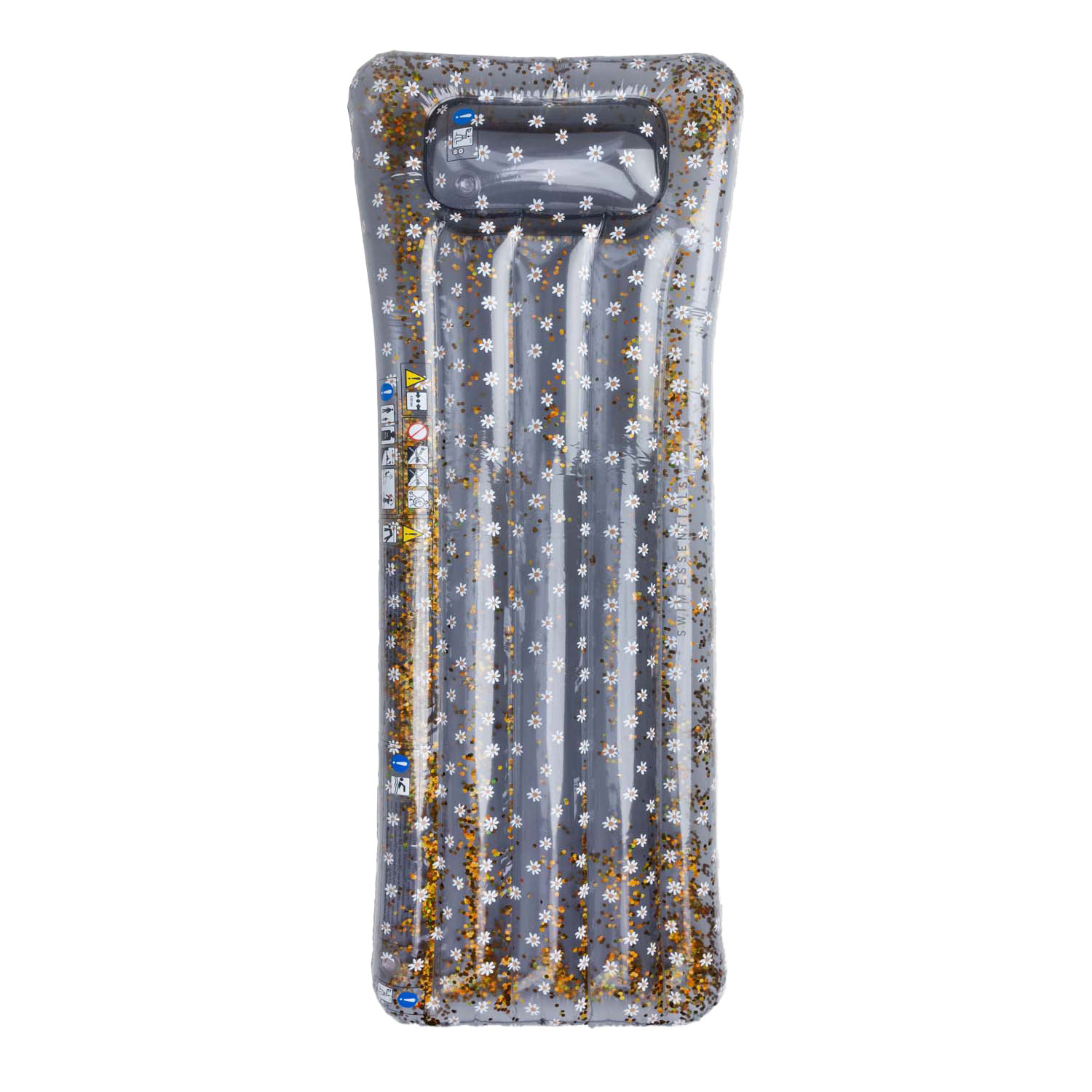 Swim Essentials - Matelas gonflable Daisy Flowers, 180 cm