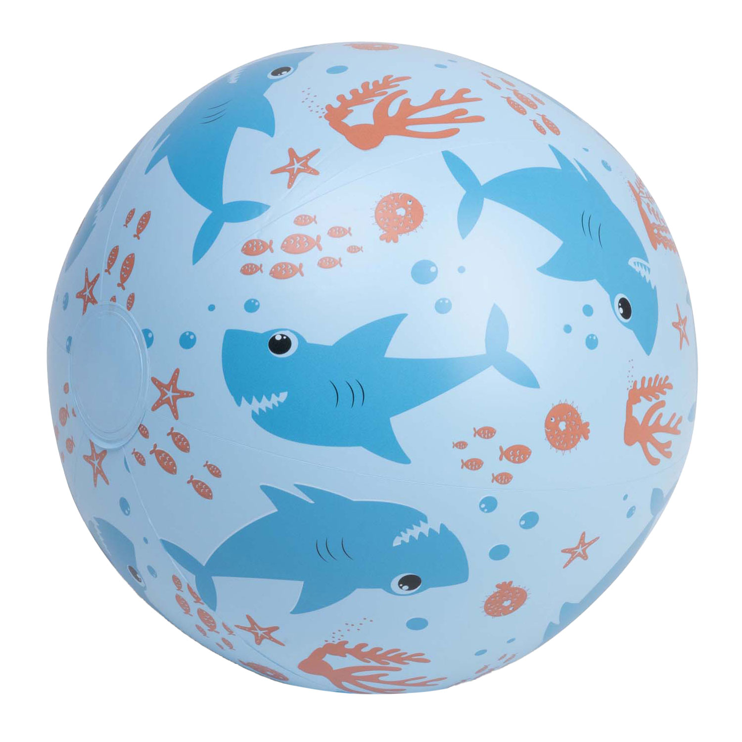 Swim Essentials - Little Sharks Blue Strandbal, 51cm