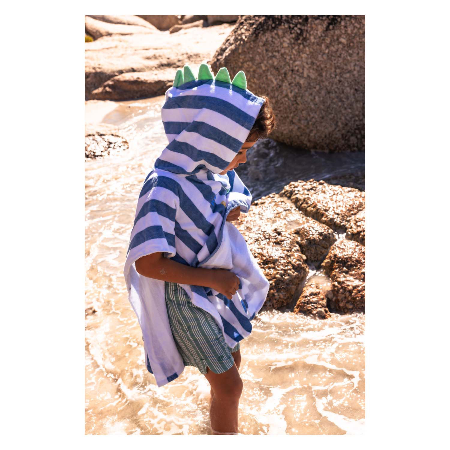 Swim Essentials - Dino Poncho, 65x65cm