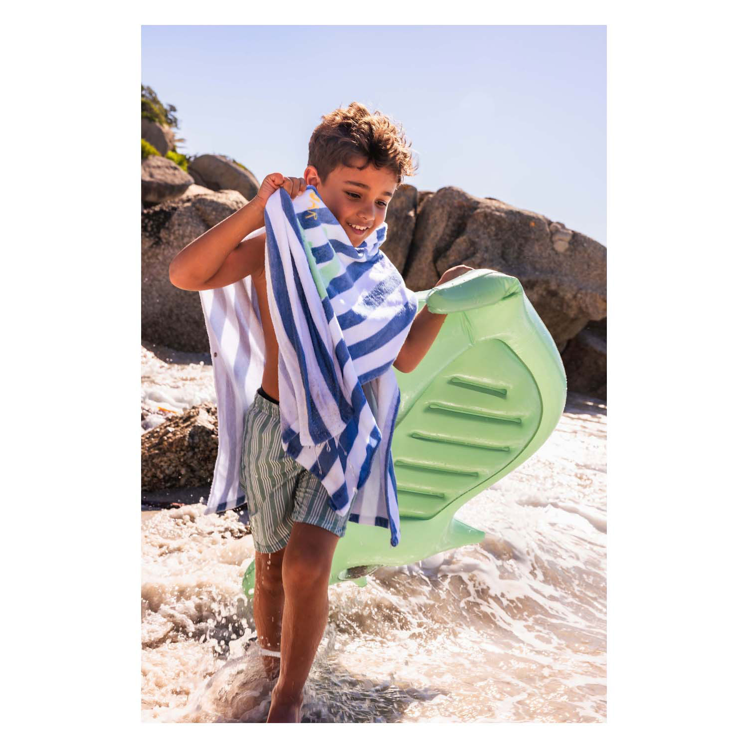Swim Essentials - Dino Poncho, 65x65cm