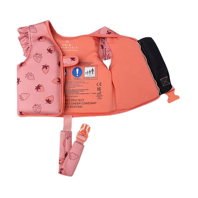 Swim Essentials - Zwemvest Aardbeien Roze - 1-2 Jaar