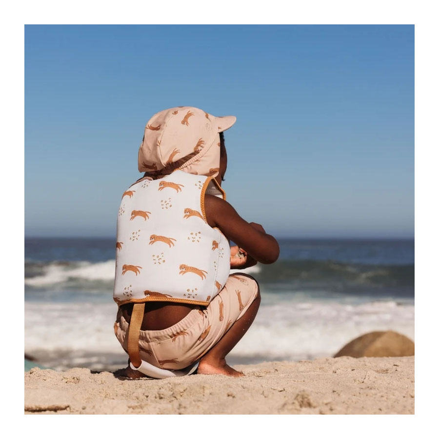 Gilet de sauvetage beige léopard Swim Essentials - 2-3 ans