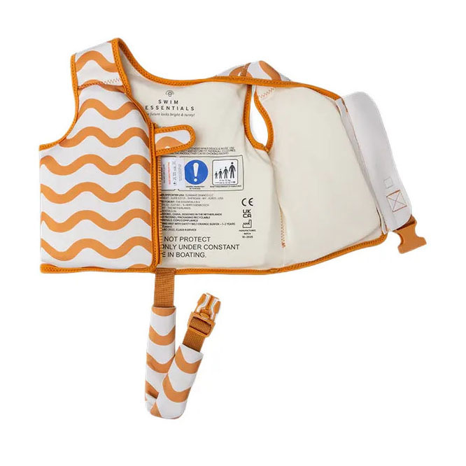 Swim Essentials - Zwemvest Surfer Oranje - 1-2 Jaar