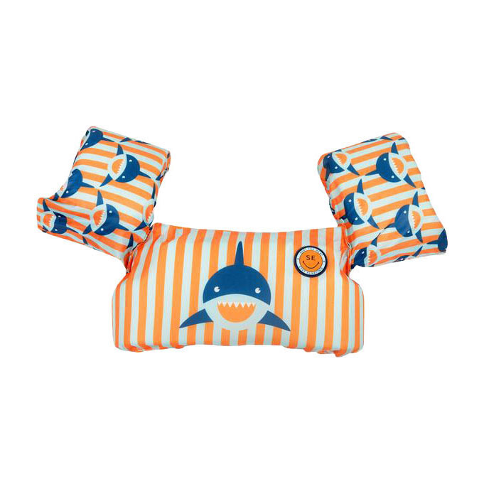 Swim Essentials Puddle Jumper Oranje-Blauw Haaien - 2-6 jaar