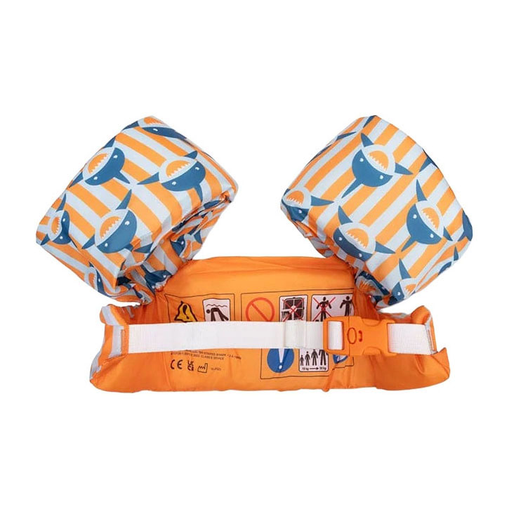 Swim Essentials Puddle Jumper Oranje-Blauw Haaien - 2-6 jaar