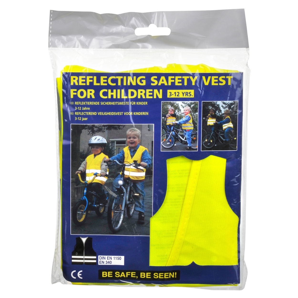 Kinder-Sicherheitsweste Gelb