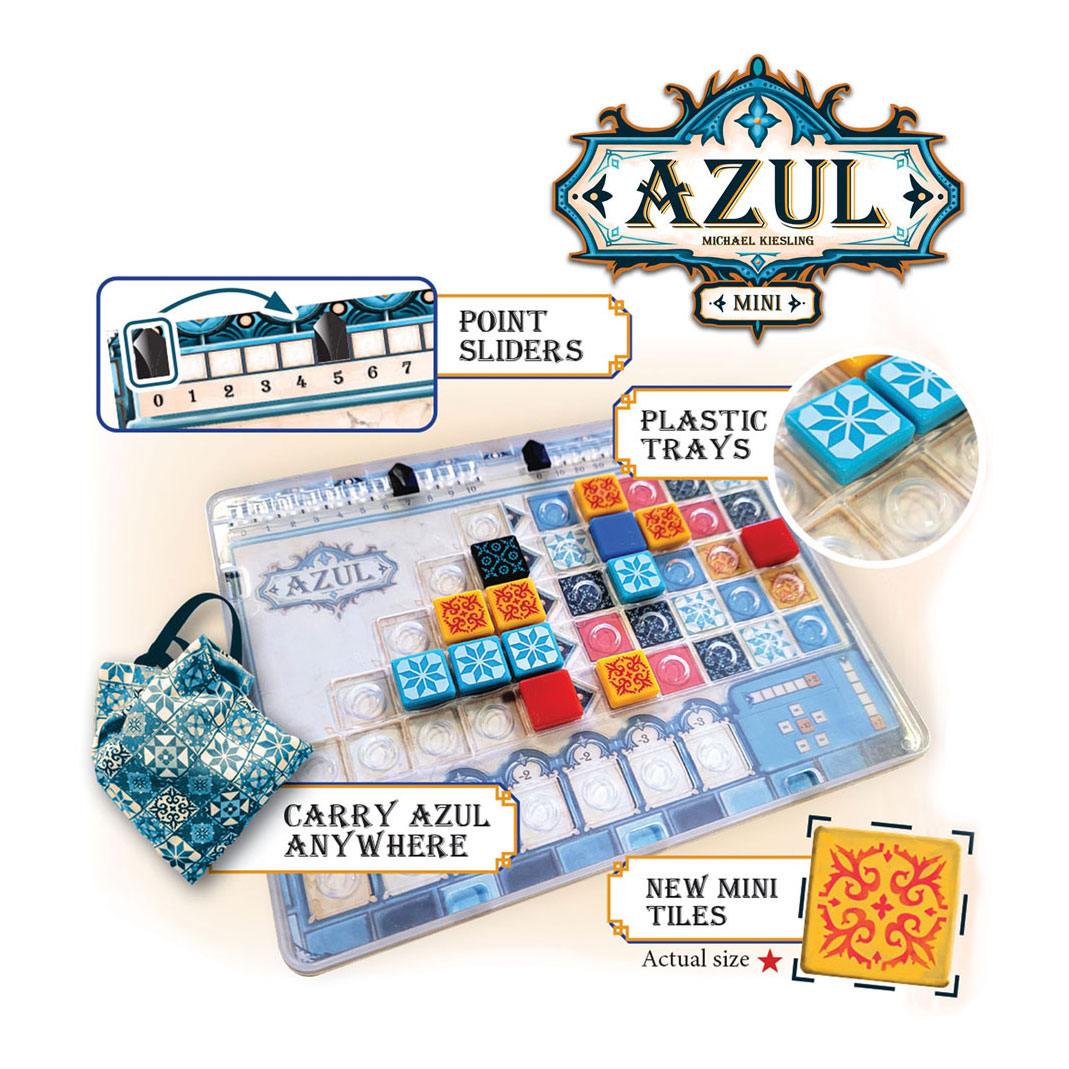 Azul Mini-Brettspiel – 2 bis 4 Spieler