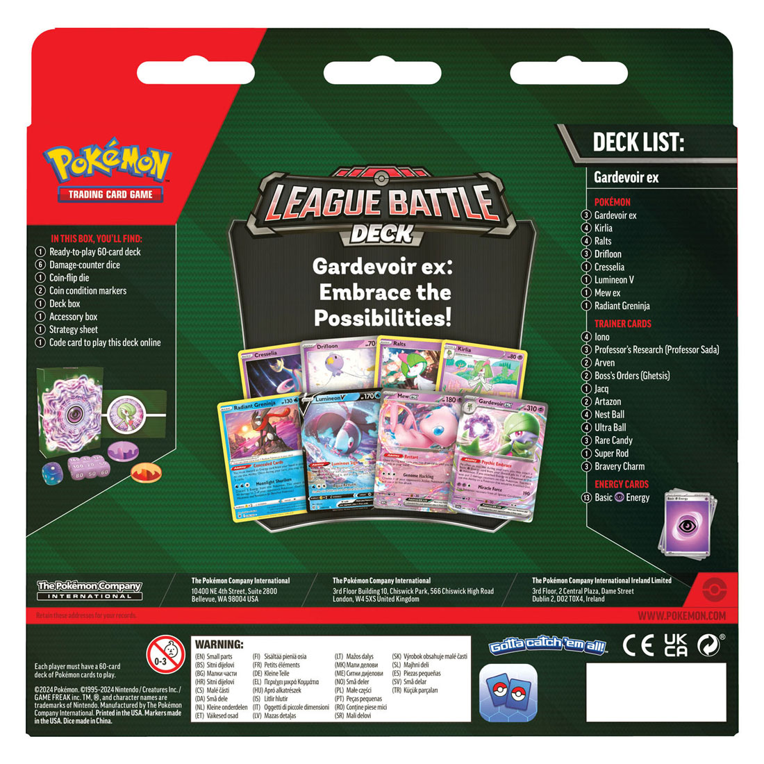 POK TCG April League Battle Decks - Gardevoir ex