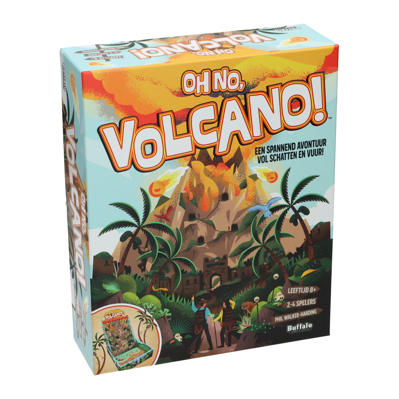 Oh No Volcano Kartenspiel – 2–4 Spieler