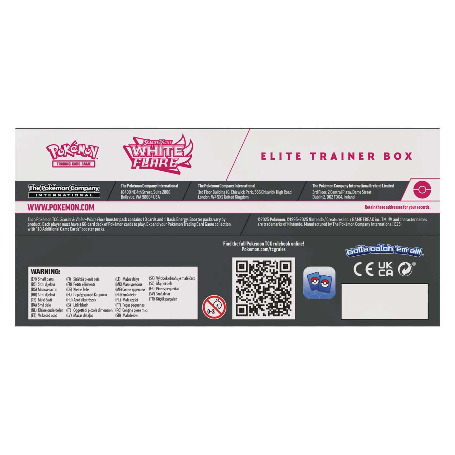 SV10,5 White Flare Elite Trainer Box Reshiram