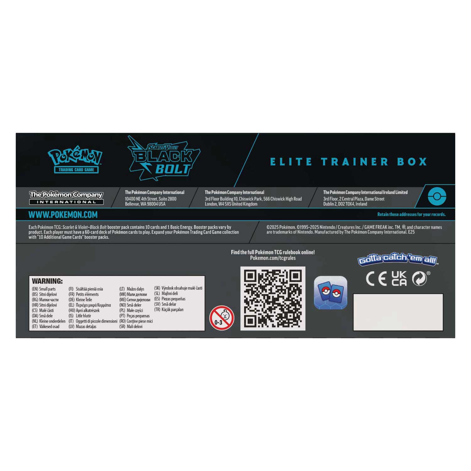 SV10,5 Black Bolt Elite Trainer Box Zekrom
