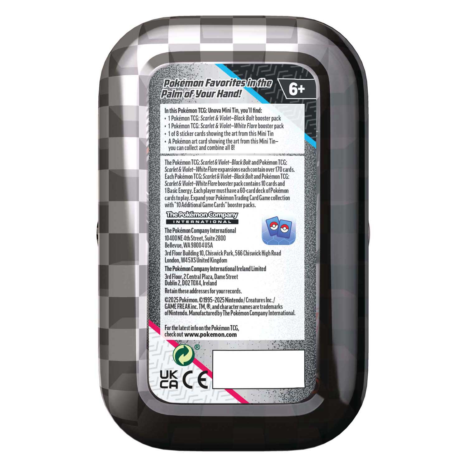 SV10,5 Black Bolt & White Flare Mini Tin