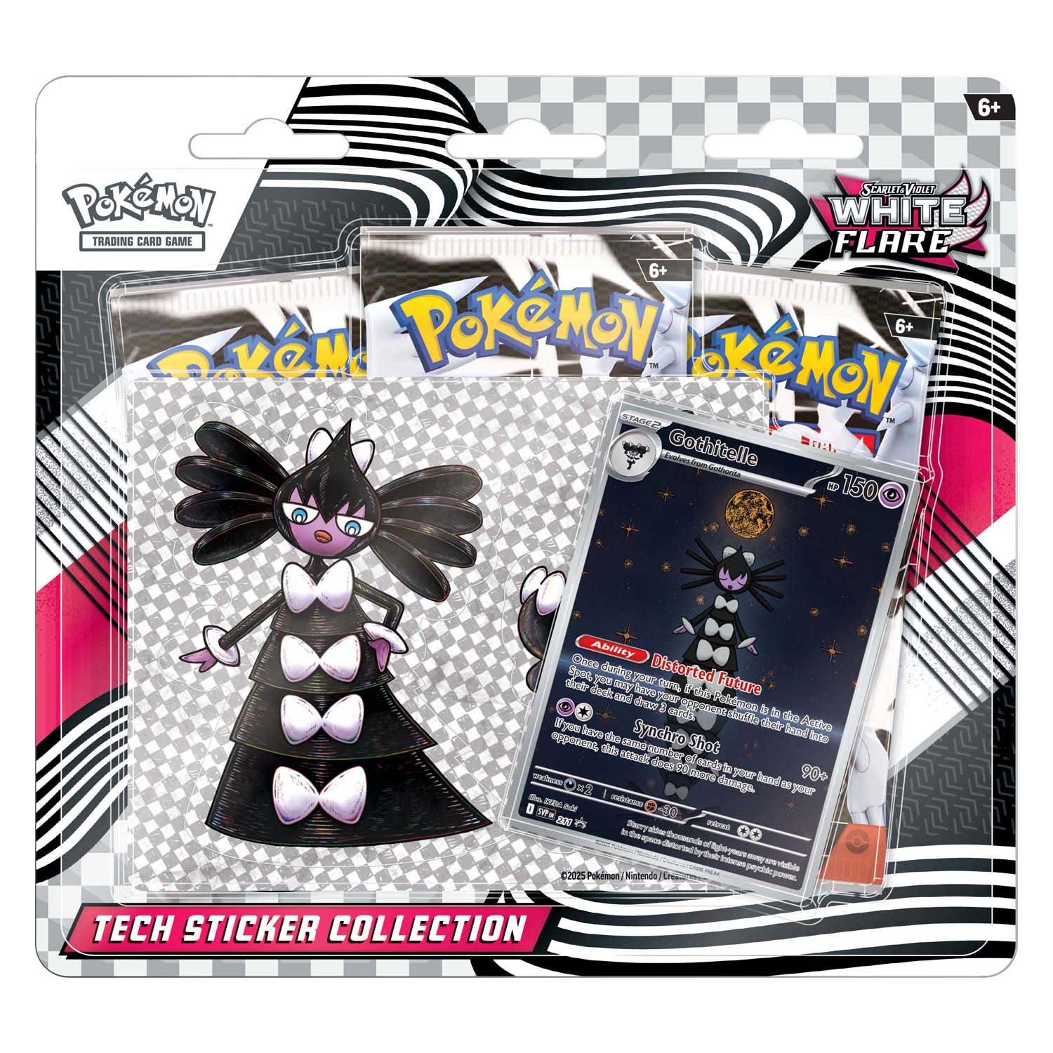 SV10,5 White Flare Tech Sticker Coll Gothitelle