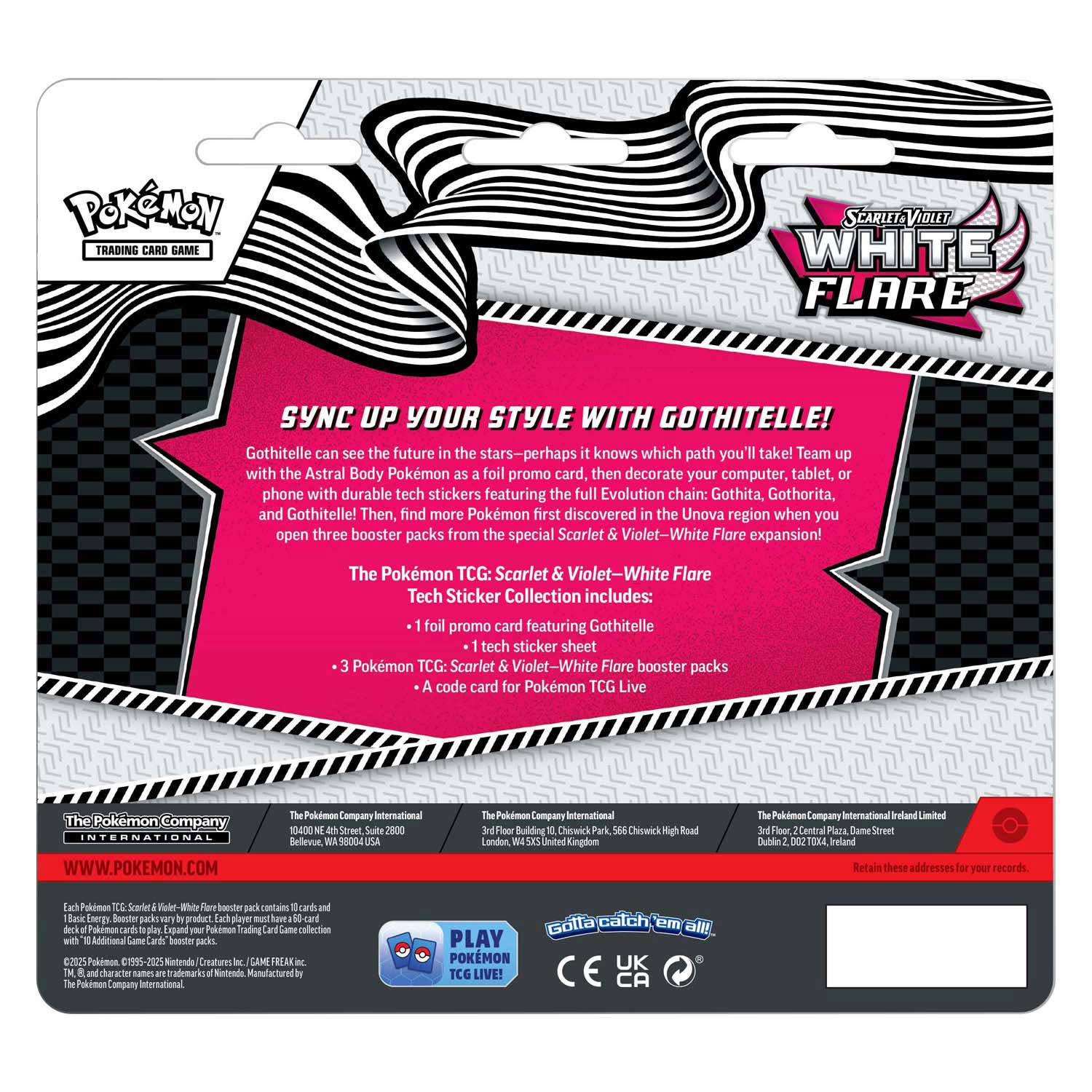 SV10,5 White Flare Tech Sticker Coll Gothitelle