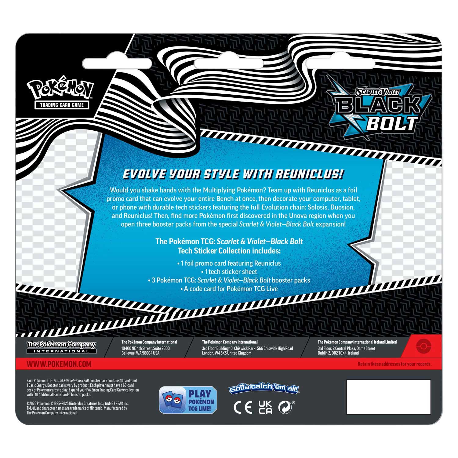 SV10,5 Black Bolt Tech Sticker Coll Reuniclus