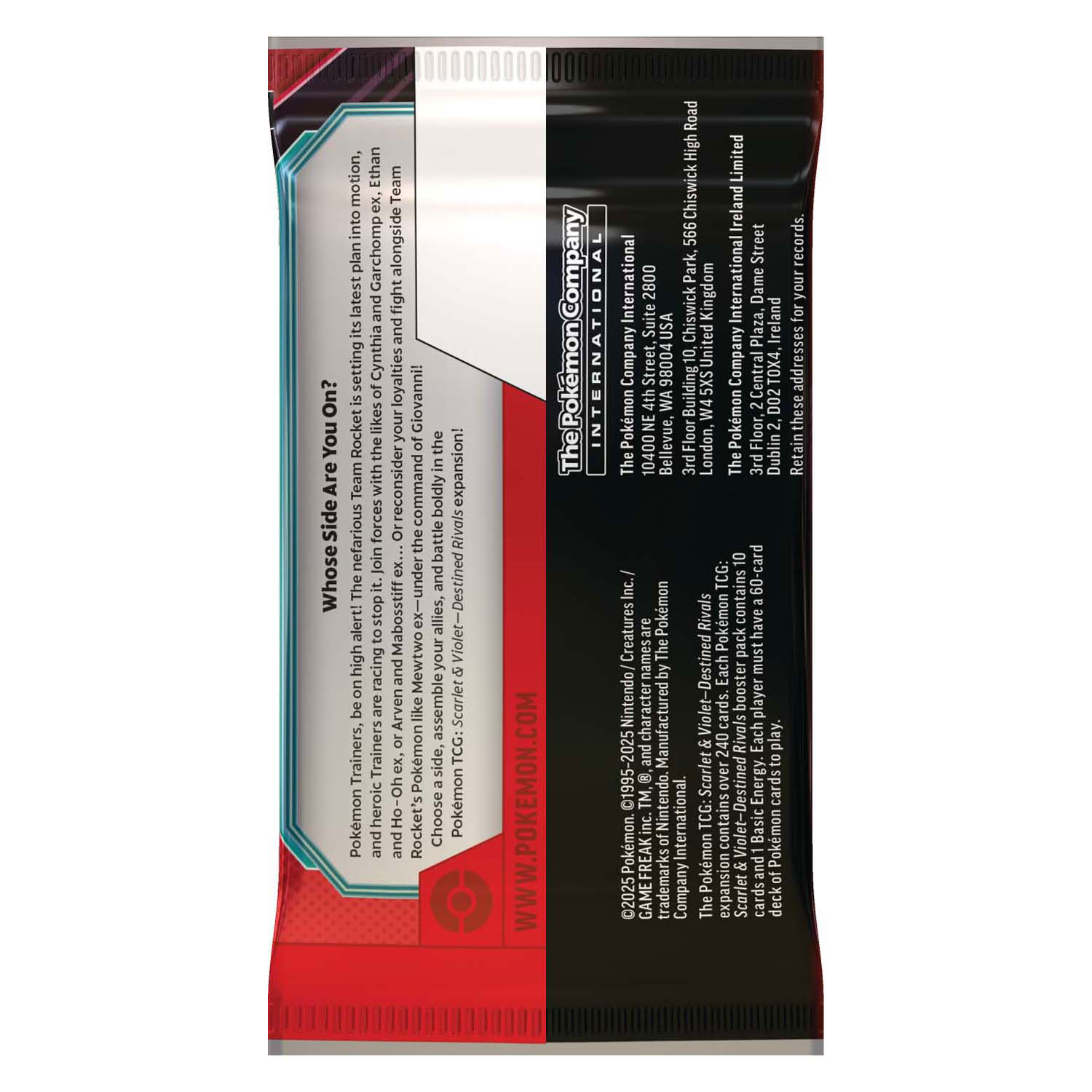 Pokémon TCG SV10 Rivaux destinés BO
