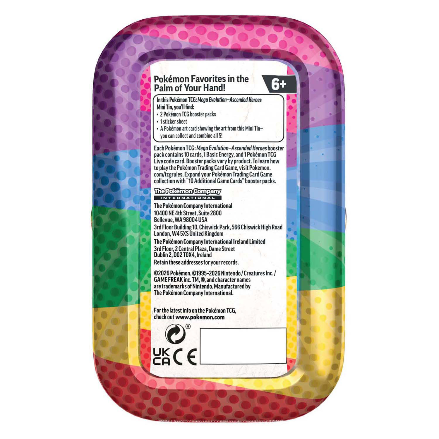 Pokémon TCG ME02.5 Ascended Heroes Mini Tin