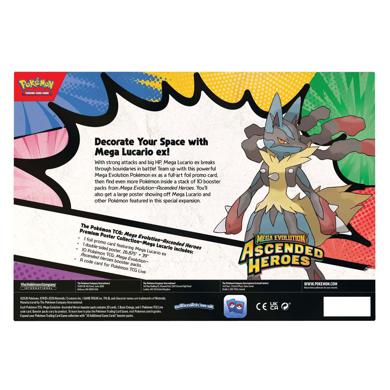 Pokémon TCG ME02.5 Ascended Heroes Premium Poster Collection