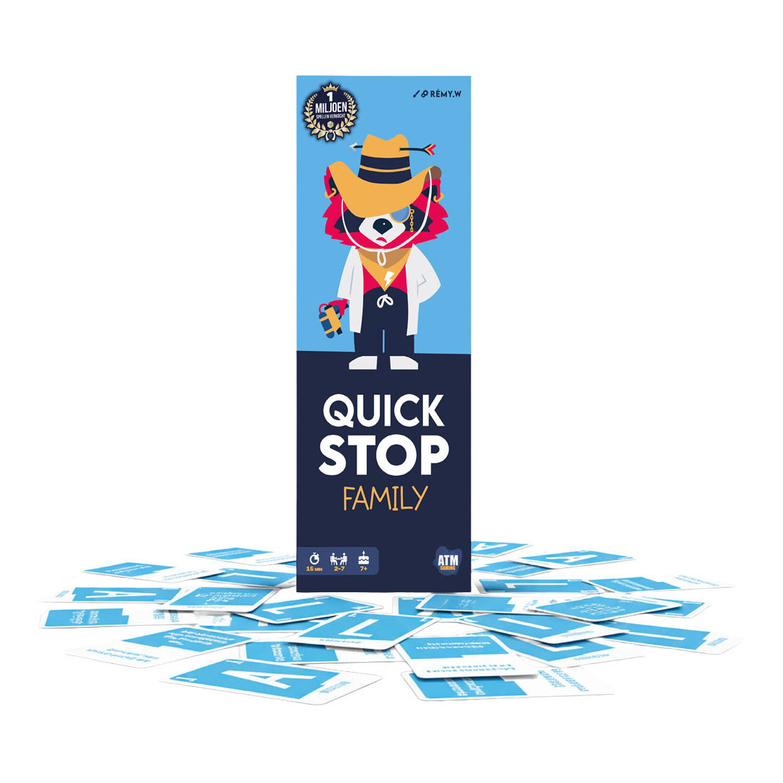 Jeu de cartes familial Quickstop - 2 à 7 joueurs
