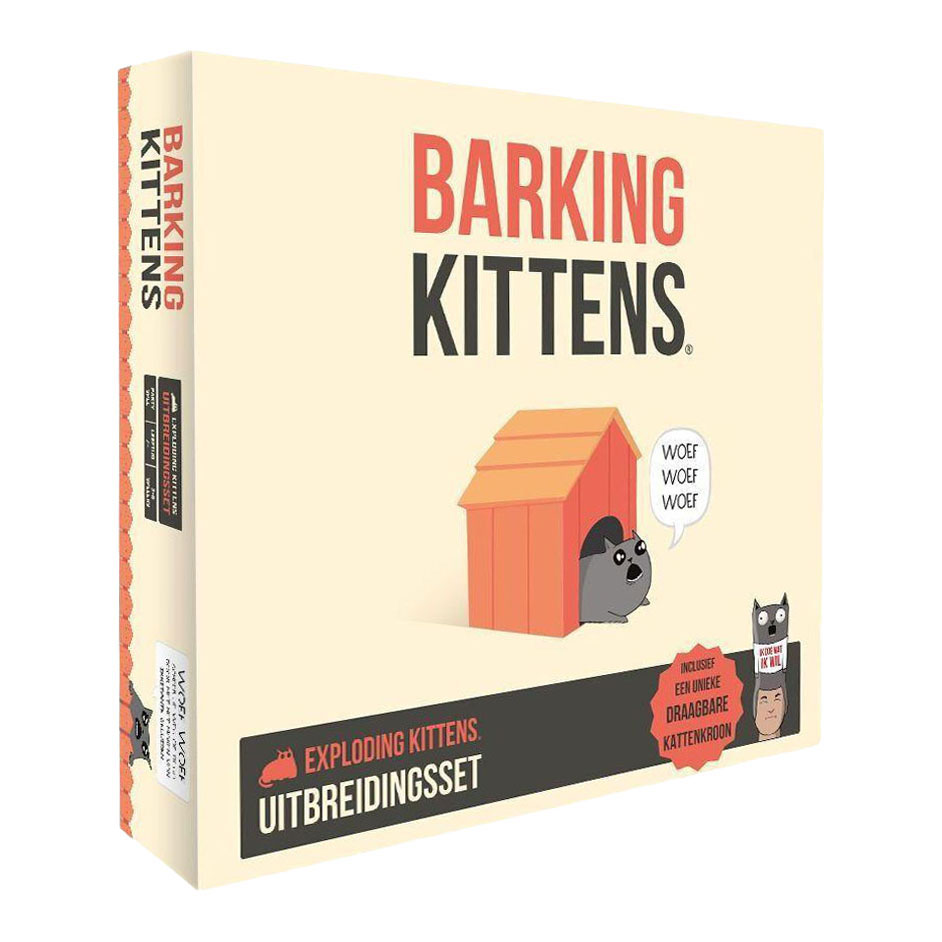 Exploding Kittens - Uitbreidingset Barking Kittens - Kaartspel