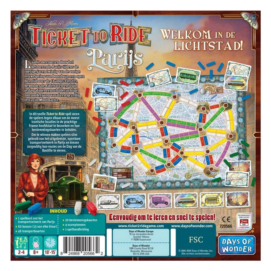 Ticket To Ride Paris - Bordspel