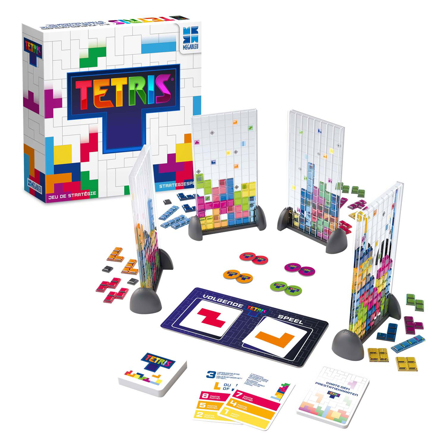 MEGABLEU Tetris Strategiespel