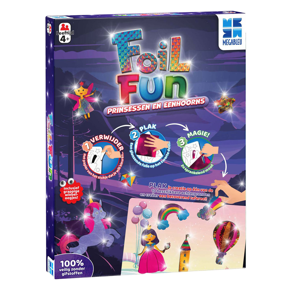 MegaBleu Foil Fun Princesse et Licorne