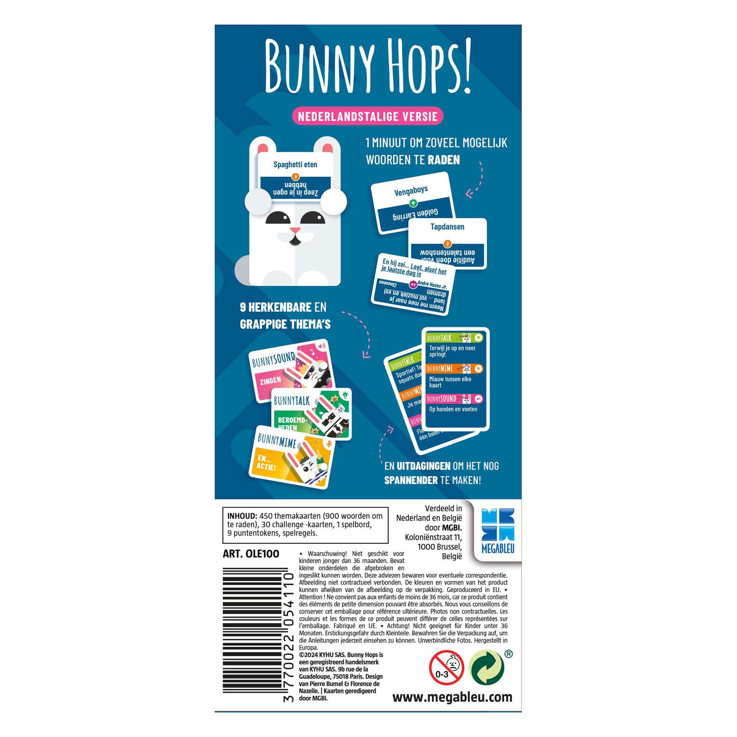 Megableu Bunny Hops Bordspel