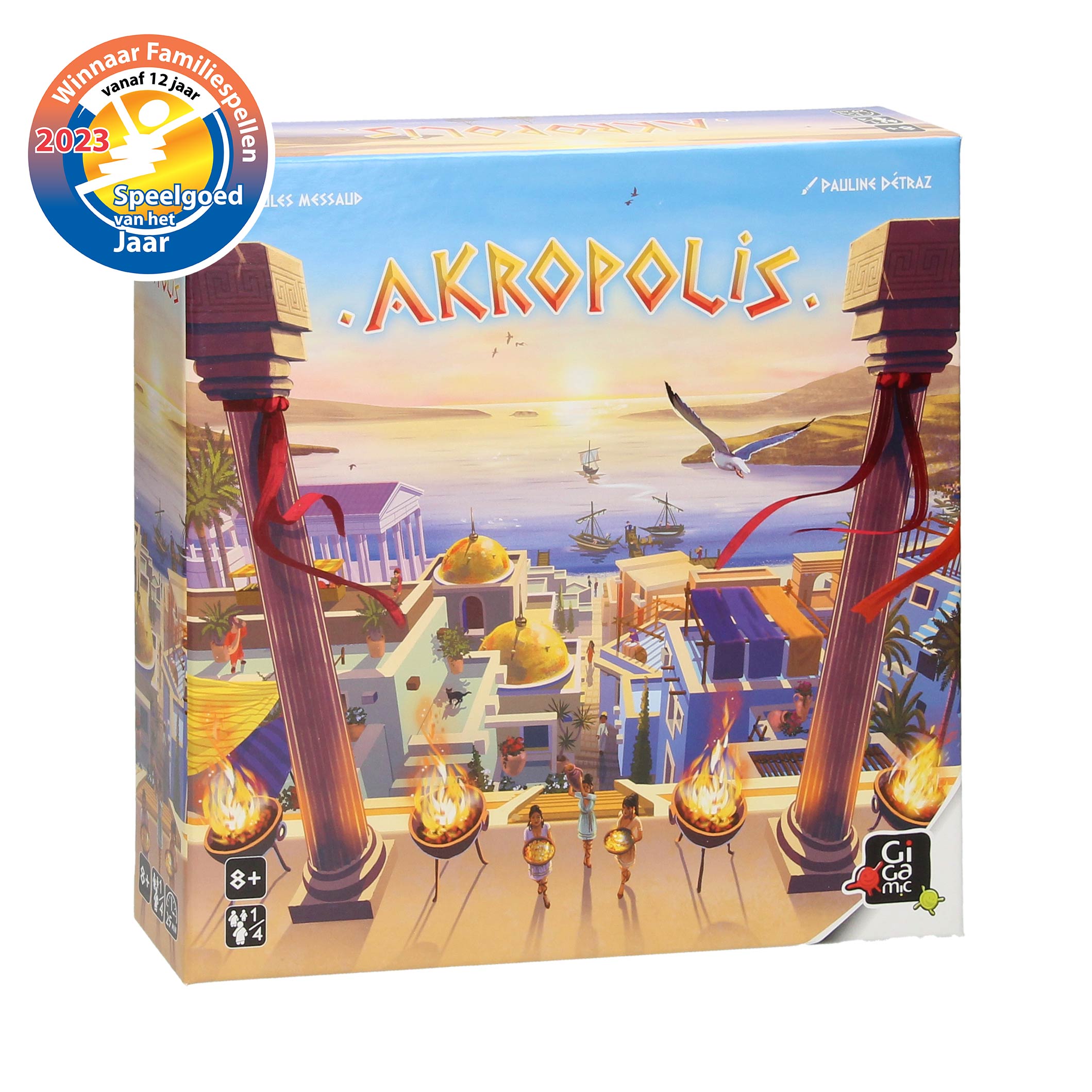 Geronimo Games - Akropolis - Familiespel - Behendigheidsspel - 2-4 spelers - Vanaf 8 jaar