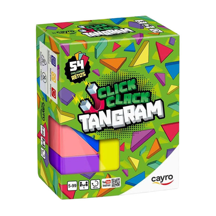 Jeu de blocs magnétiques Cayro Click Clack Tangram