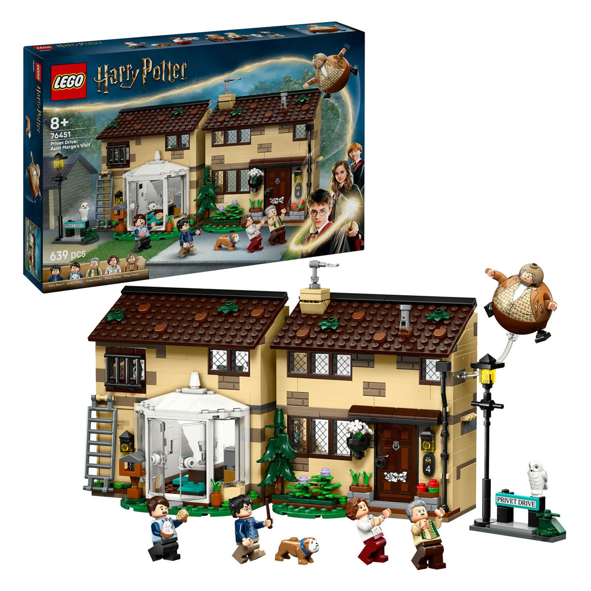 LEGO Harry Potter 76451 Ligusterlaan bezoek van tante Margot