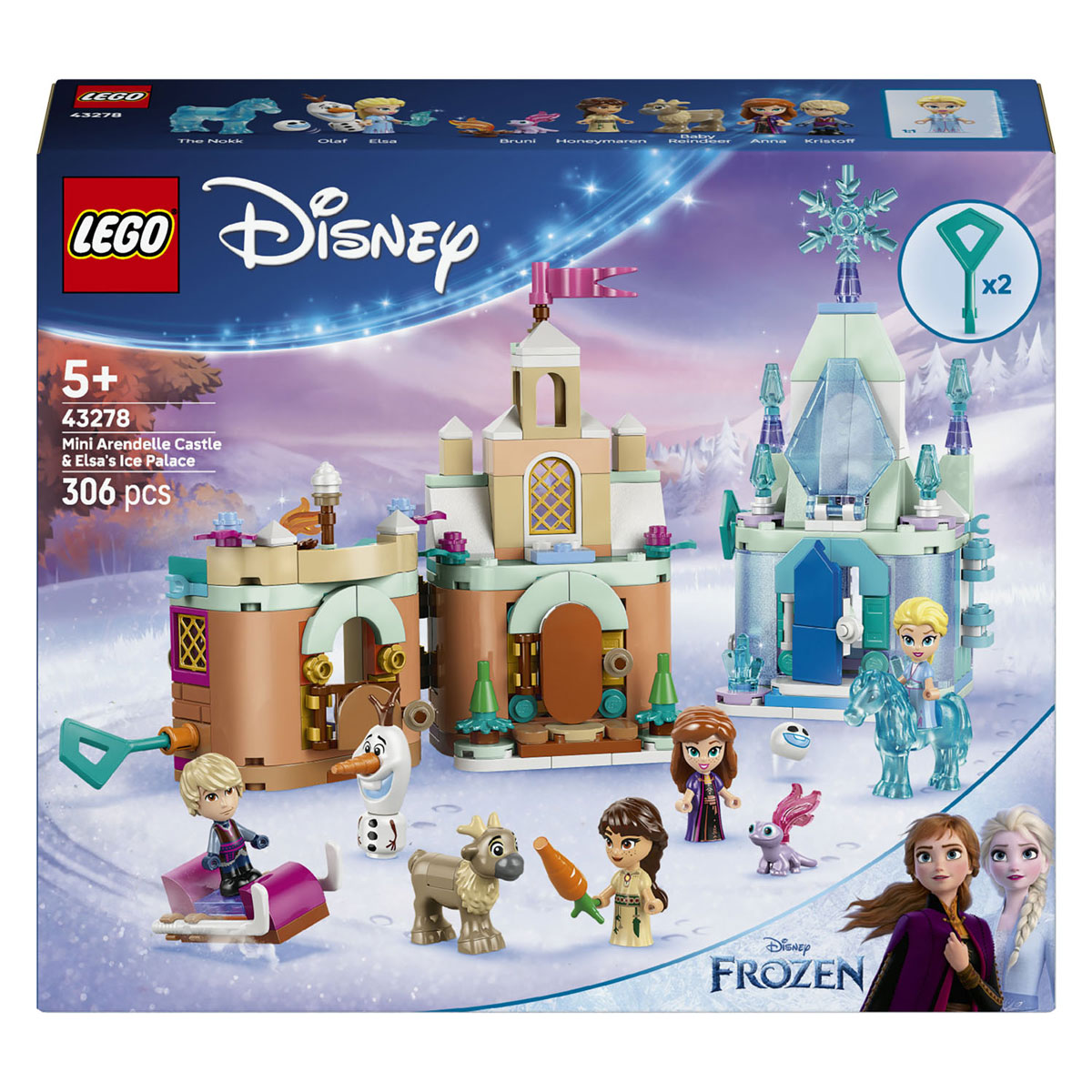 LEGO Disney Princess 43278 Mini Kasteel van Arendelle en Elsa's IJspaleis
